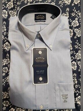 Eagle Shirtmakers Blue Mist Regular Fit Men's Dress Shirt
